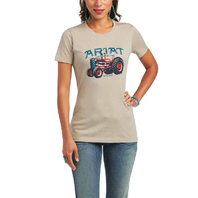 Ariat Women's Tractor Tshirt Elegant Button-Down Short Shirt