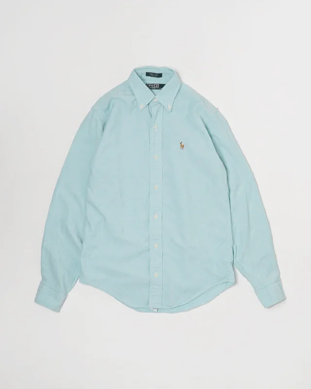 Oxford Shirts / Green Modern Casual Short Sleeve