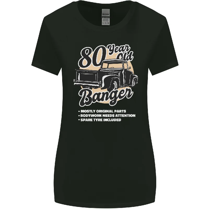 80 Year Old Banger Birthday 80th Year Old Womens Wider Cut T-Shirt Cozy Warm Stylish