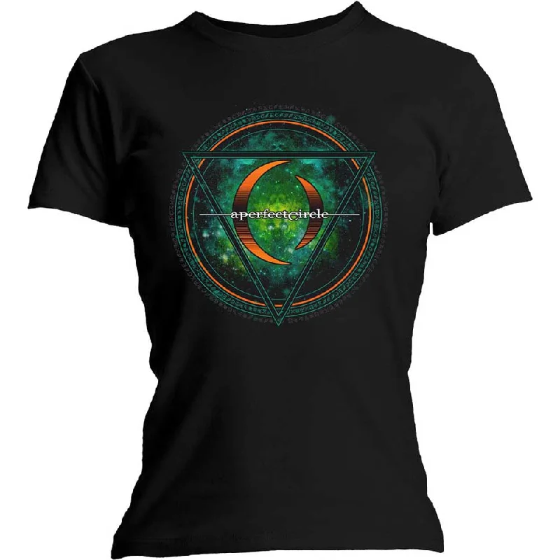 A Perfect Circle Ladies T-Shirt: Sigil Graphic Embroidered Appliqued