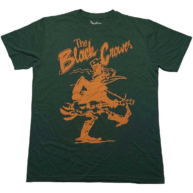 The Black Crowes | Official Band T-Shirt | Crowe Guitar V-Neck T-Shirt Long Sleeve Cotton