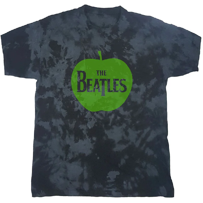 The Beatles | Official Band T-Shirt | Apple (Dip-Dye) Chenille Blend Fleece Blend Nylon Blend