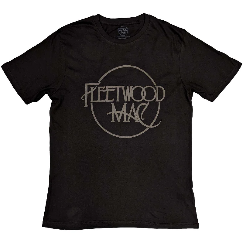 Fleetwood Mac | Official Band T-Shirt | Classic Logo (Hi-Build) Print Jacquard Patchwork