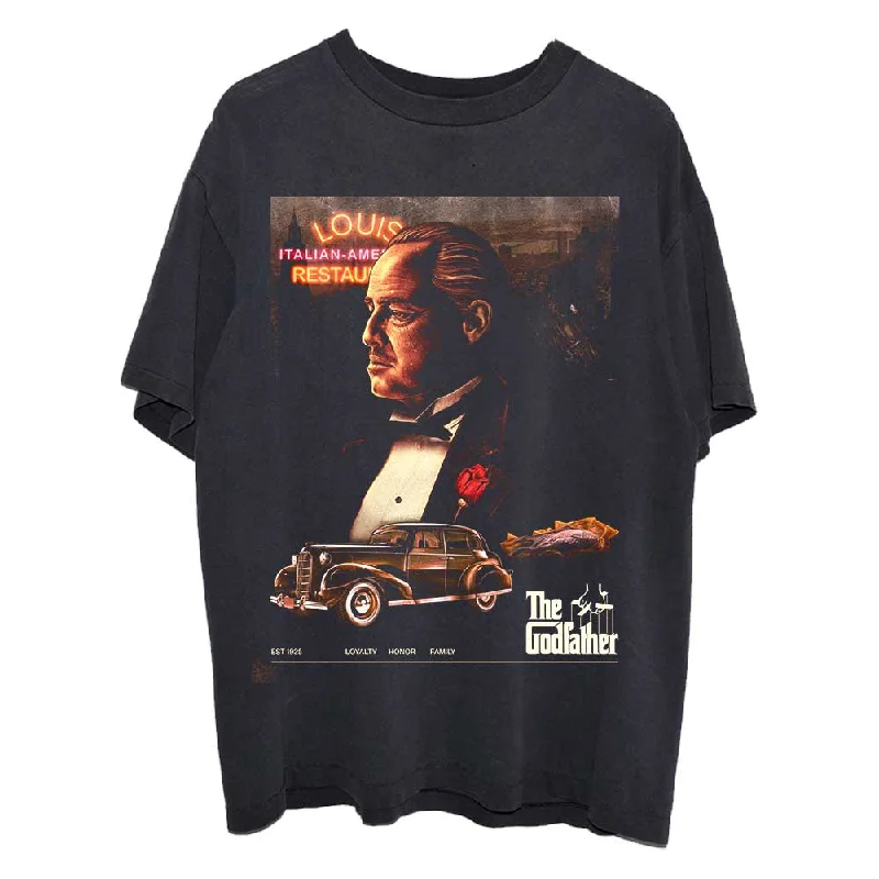 The Godfather | Official Band T-Shirt | Sketch Louis Basic T-Shirt Crew Neck Short Sleeve