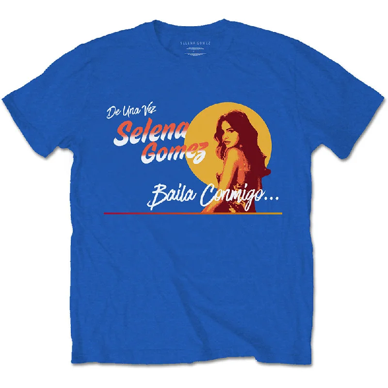 Selena Gomez | Official Band T-Shirt | Mural Solid Color Striped Floral