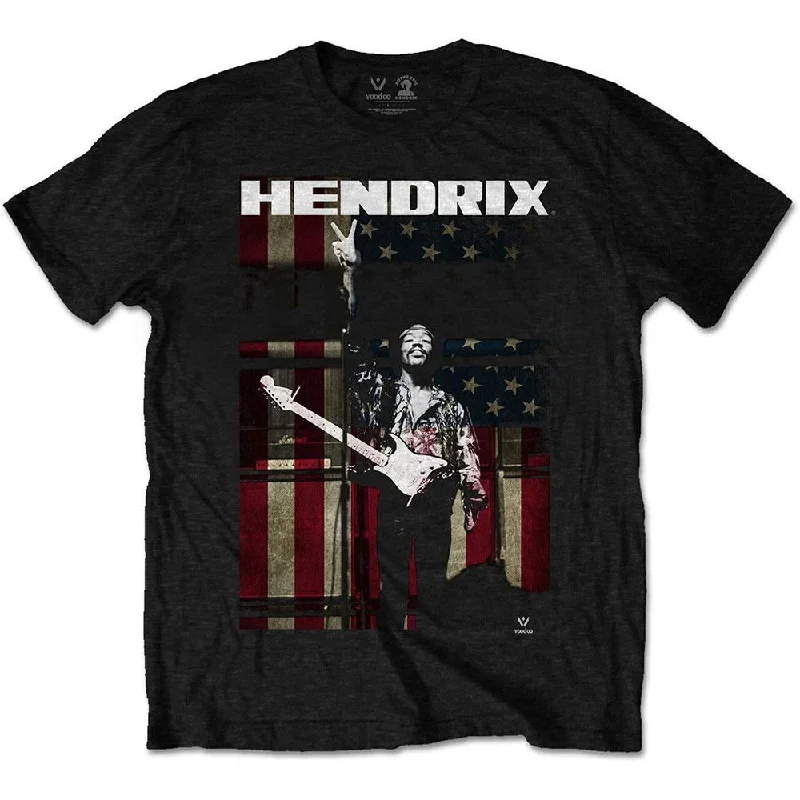 Jimi Hendrix Kids T-Shirt: Peace Flag Polka Dot Checkered Tartan