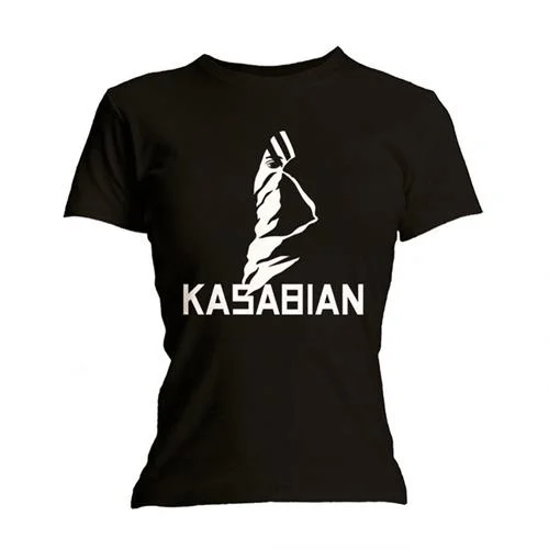 Kasabian Ladies T-Shirt: Ultra (Skinny Fit) Collared T-Shirt Boat Neck A-Line