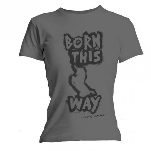 Lady Gaga T-Shirt: Born This Way Lace Blend Ribbed Blend Corduroy Blend