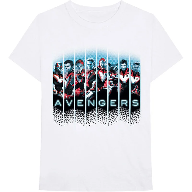 Marvel | Official Band T-Shirt | Avengers Portraits Boxy Fit Fitted Loose