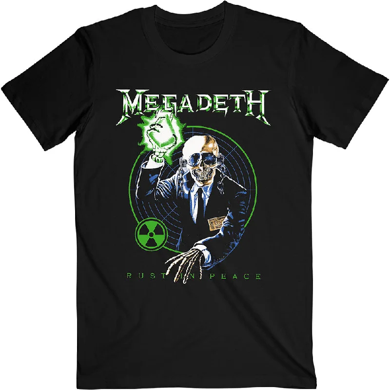 Megadeth | Official Band T-Shirt | Vic Target RIP Anniversary Cashmere Blend Cotton Blend Poly Blend