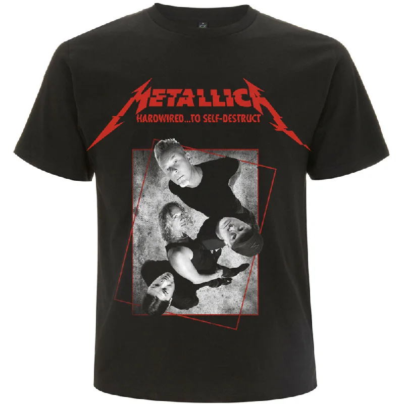 Metallica | Official Band T-Shirt | Hardwired Band Concrete Zippered Front Buttoned Front Snap Front