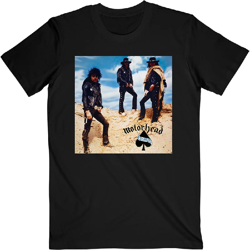 Motorhead | Official Band T-Shirt | Ace of Spades Track list (Back Print) Fashionable Trendy Casual