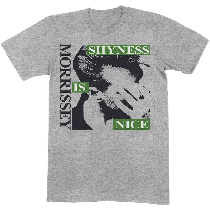 Morrissey | Official Band T-Shirt | Shyness Is Nice Real Fur Shearling Chenille