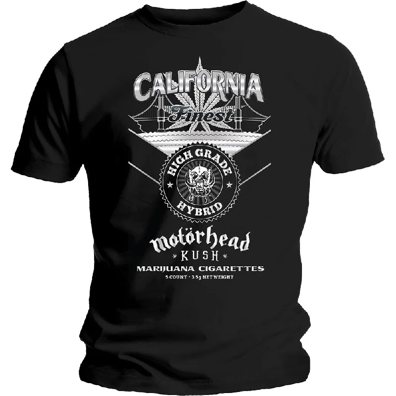 Motorhead | Official Band T-Shirt | Kush Ribbed T-Shirt High Neck Heavyweight