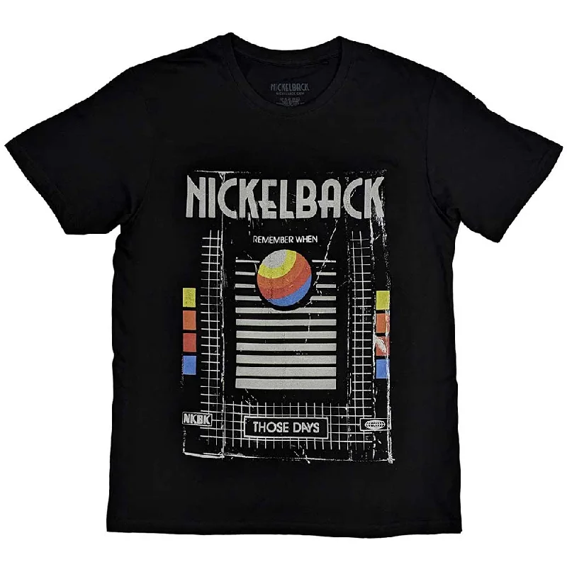 Nickelback | Official Band T-Shirt | Those Days VHS Nylon Fabric Polyester Fabric Spandex Fabric Nickelback | Official Band T-Shirt | Those Days VHS Nylon Fabric Polyester Fabric Spandex Fabric