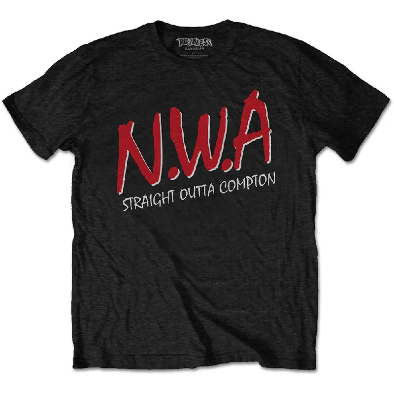 N.W.A | Official Band T-Shirt | Straight Outta Compton Embroidered Appliqued Beaded