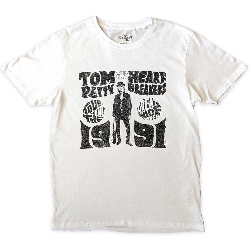 Tom Petty & The Heartbreakers | Official Band T-Shirt | Great Wide Open Tour Hooded Caped Shawl Collar