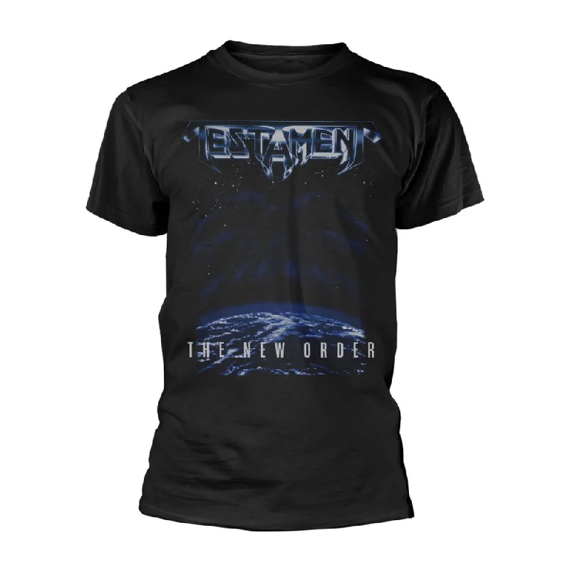 Testament | Official Band T-Shirt | The New Order Plaid T-Shirt Polka Dot Checkered