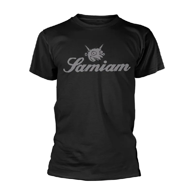 Samiam Unisex T-shirt: Devil Logo (Organic Ts) Thin T-Shirt Open Front Quick Dry