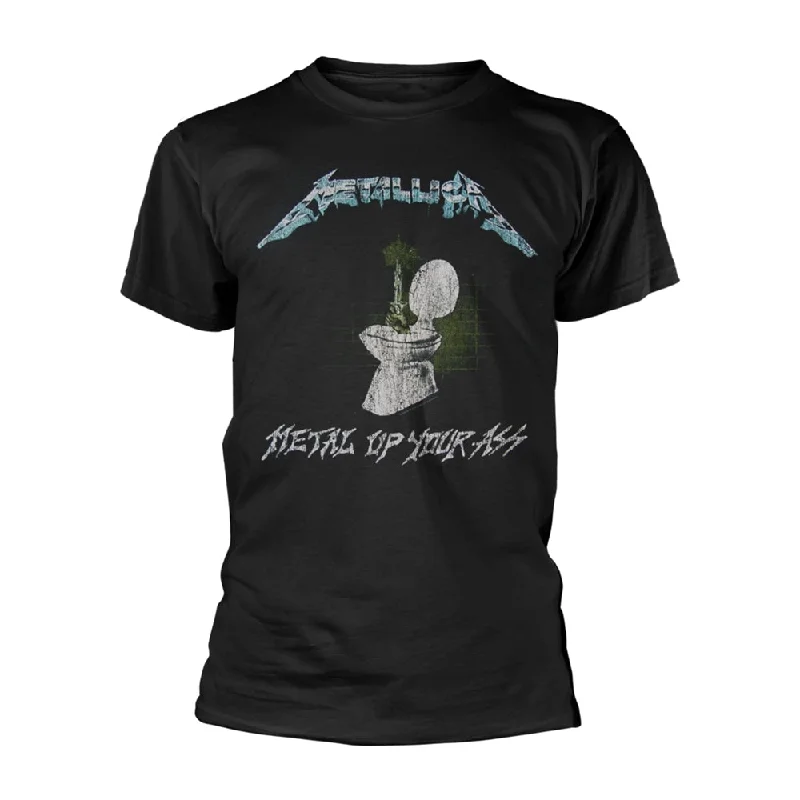 Metallica Unisex T-shirt: Metal Up Your Ass (back print) Front Pockets Side Pockets Patch Pockets