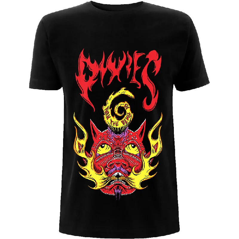 Pixies | Official Band T-Shirt | Devil Is Hooded Caped Shawl Collar