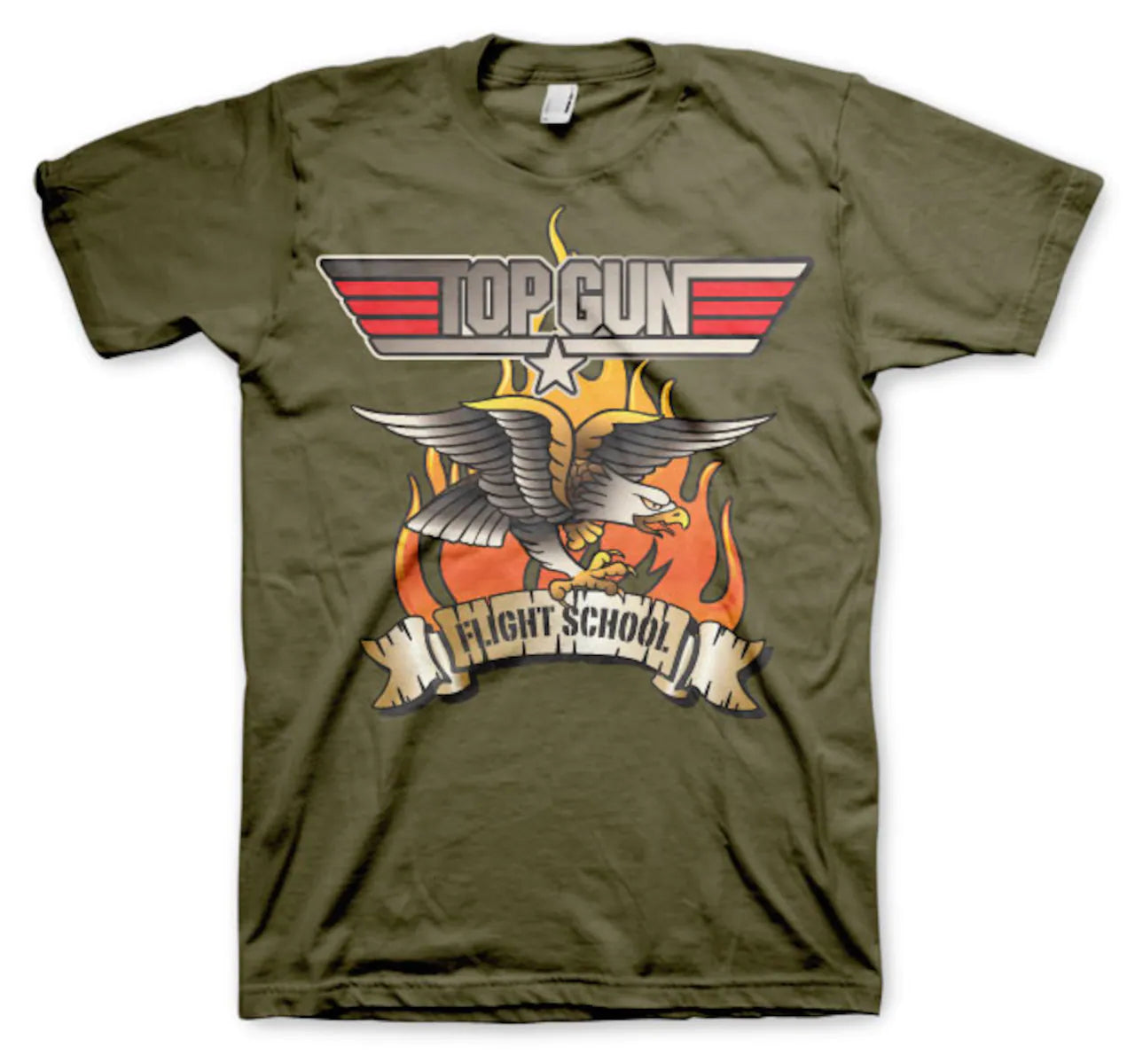 Top Gun | Official Band T-Shirt | Flying Eagle Elasticated Padded Insulated