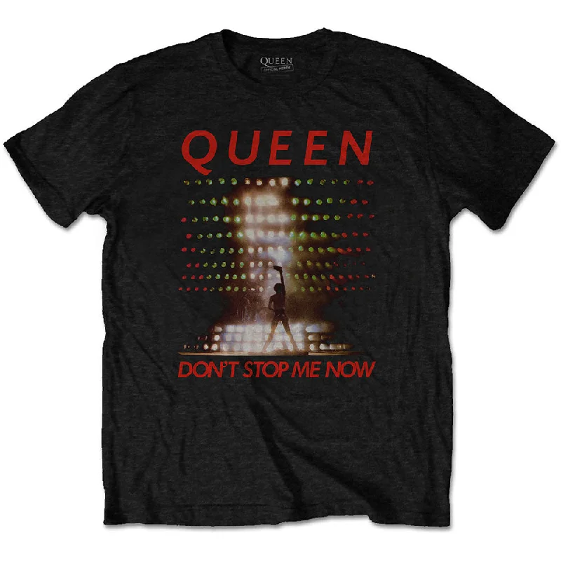 Queen | Official Band T-Shirt | Don't Stop Me Now Welt Pockets Slit Pockets Flap Pockets