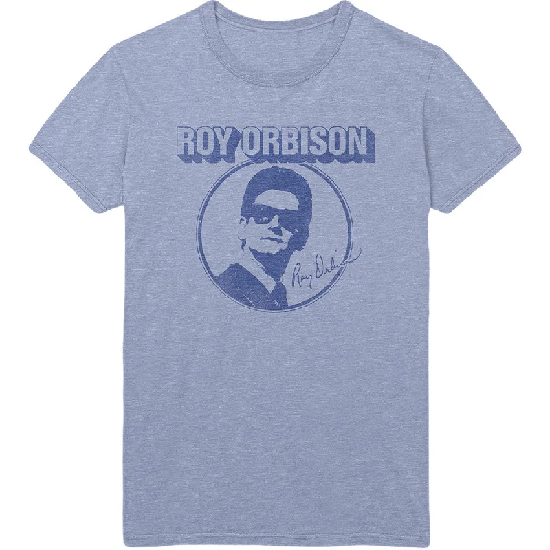 Roy Orbison | Official Band T-Shirt | Photo Circle Zippered Buttoned Snapped