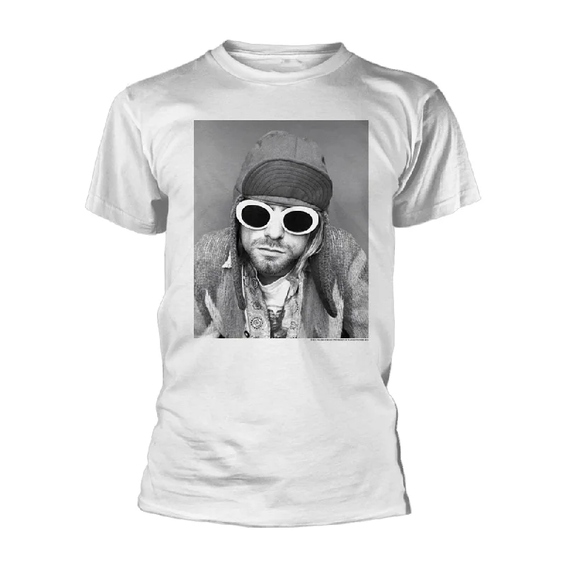 Kurt Cobain Unisex T-shirt: Sunglasses Photo Solid Print Embellished