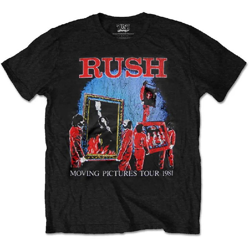 Rush | Official Band T-Shirt | Moving Pictures Tour Rayon Velvet Corduroy