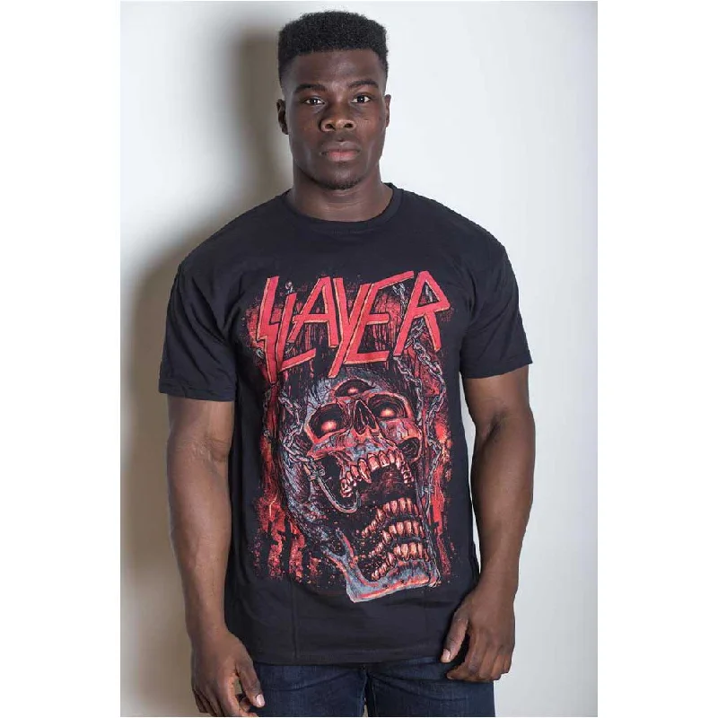 Slayer | Official Band T-Shirt | Meat hooks Houndstooth Herringbone Solid