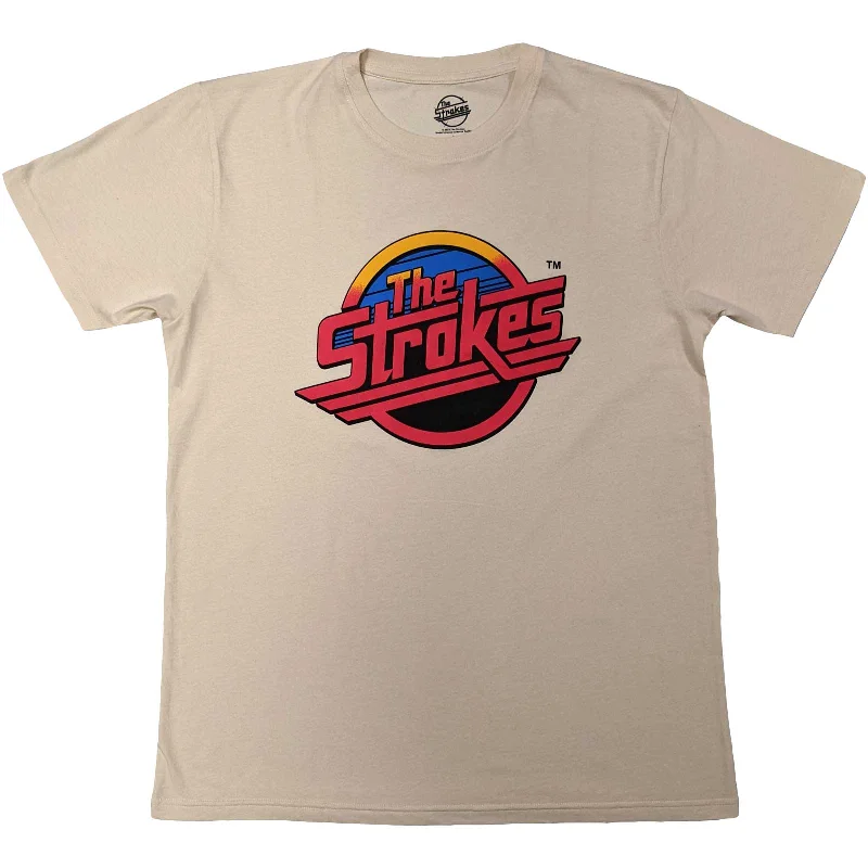 The Strokes | Official Band T-Shirt | Red Logo Hooded Caped Shawl Collar