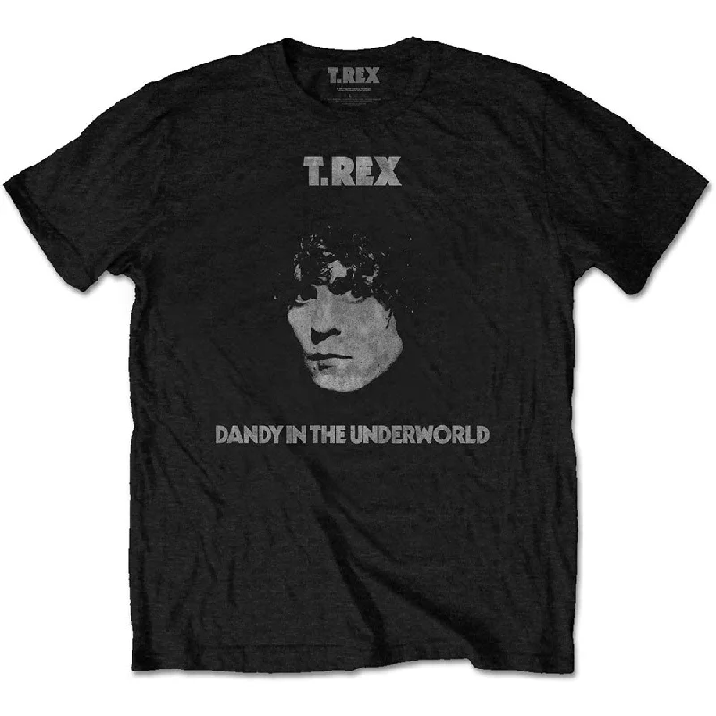 T-Rex | Official Band T-Shirt | Dandy Beaded Sequined Faux Fur