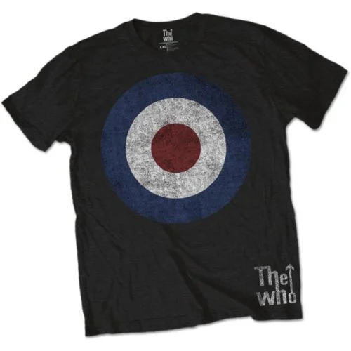 The Who | Official Band T-Shirt | Target Distressed Spandex Blend Rayon Blend Denim Blend