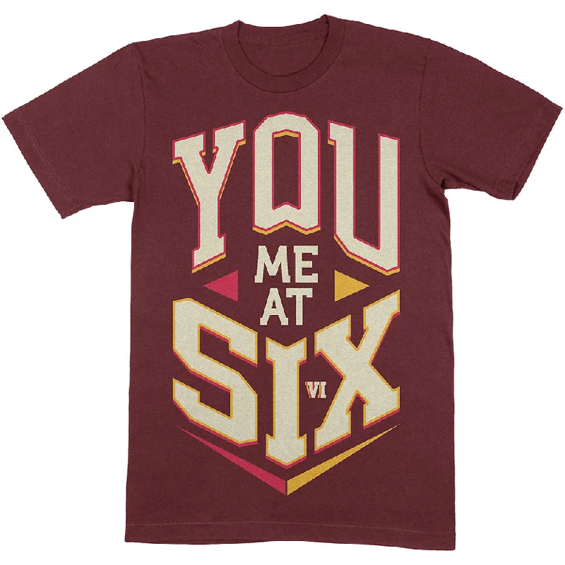 You Me At Six Unisex T-Shirt Cube Spandex Blend Rayon Blend Denim Blend