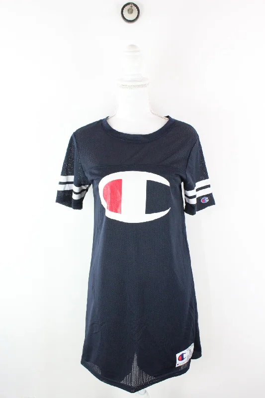 Vintage Champion Mini Dress (XS) Fashionable A-Line Mini Dress