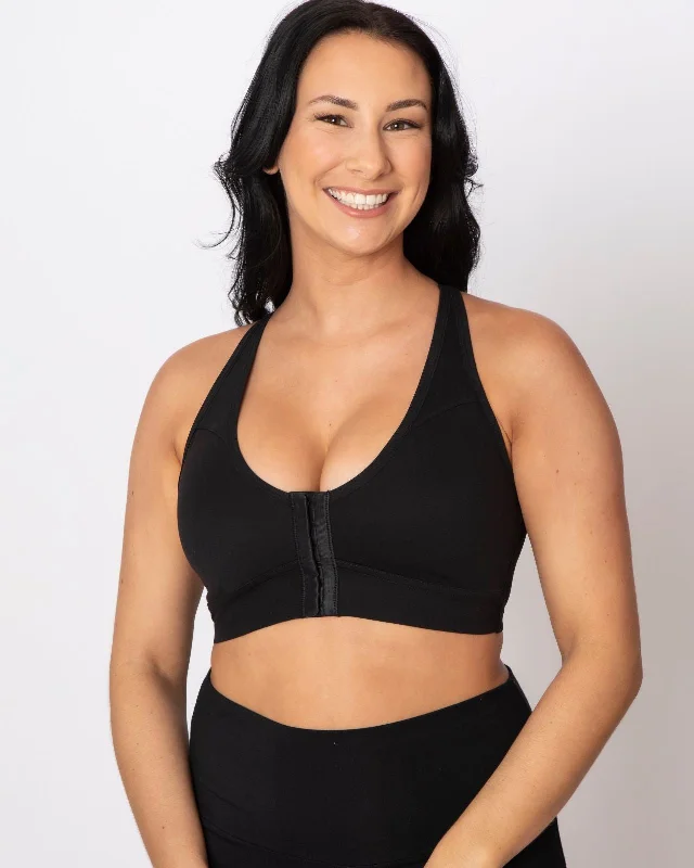 Bianca Front Closure Sports Bra Supportive Cotton Bra