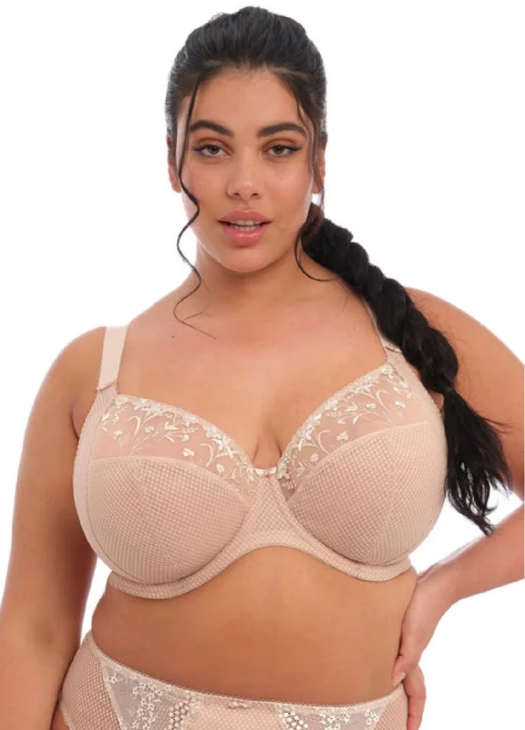 Charley  EL4380 - Plunge Bra - Fawn Lace-Trimmed Bra