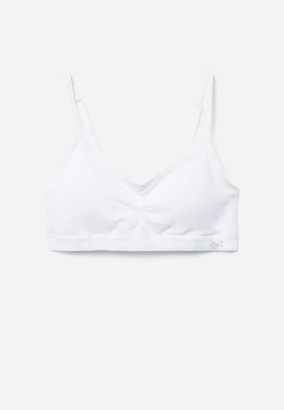 Ruched Wireless Bra Light Padded Bra