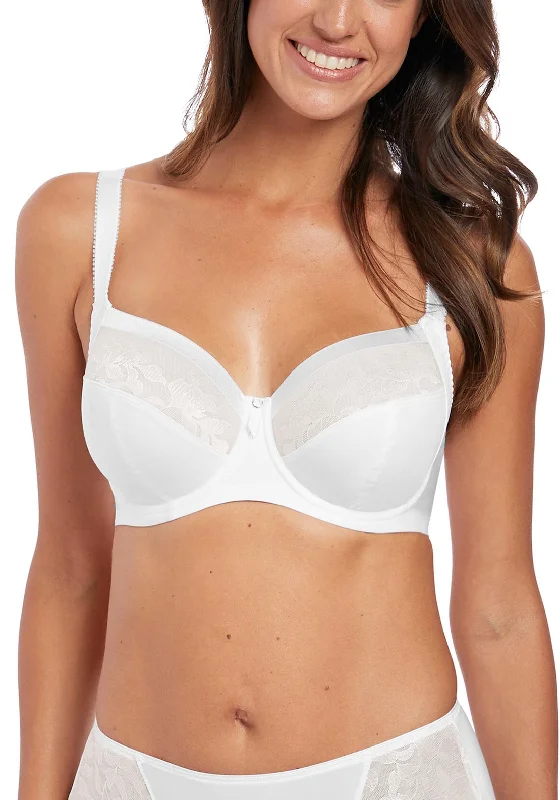 Fantasie Illusion Side Support Bra, White Stylish Strapless Bra