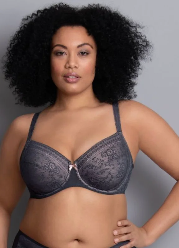 Fleur-5653 Underwire Bra - Anthracite Soft Cup Bralette