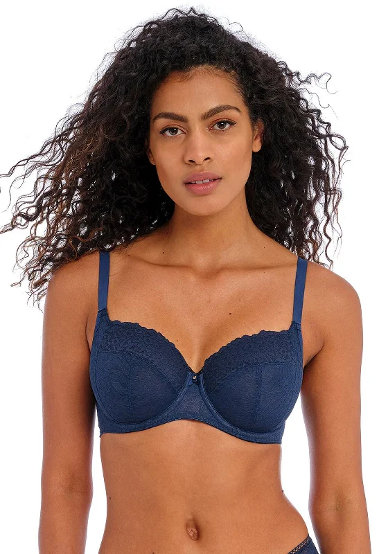 Freya Catwalk Side Support Bra, Midnight Adjustable Fit Bra