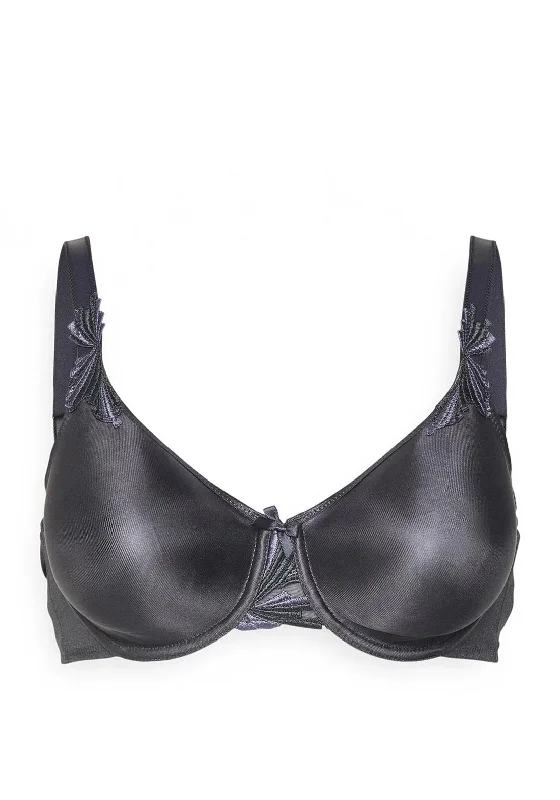 Chantelle Hedona Unlined Underwired Bra, Charcoal Ultra-Light Bra