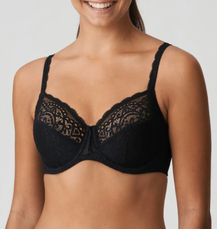 I Do Bra 0141603 - Black Lightweight Cotton Bra