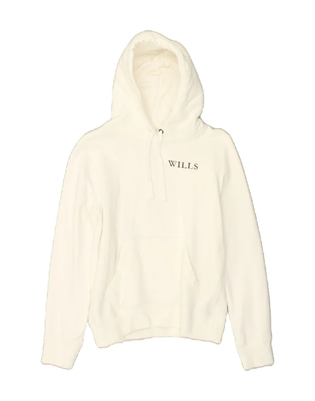 JACK WILLS Womens Loose Fit Hoodie Jumper UK 10 Small White Cotton Hoodie with Toggle Buttons Decorative Unique JACK WILLS Womens Loose Fit Hoodie Jumper UK 10 Small White Cotton Hoodie with Toggle Buttons Decorative Unique