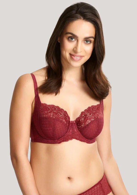 Panache Envy Full Cup Lace Bra, Orchid Soft Mesh Bra