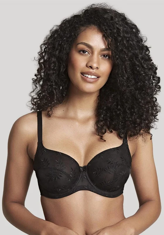 Panache Tango Balconnet Bra, Black Sexy Mesh Bra