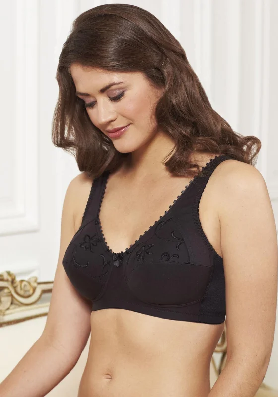 Royce Comfort Grace Bra, Black Push-Up Bra Set