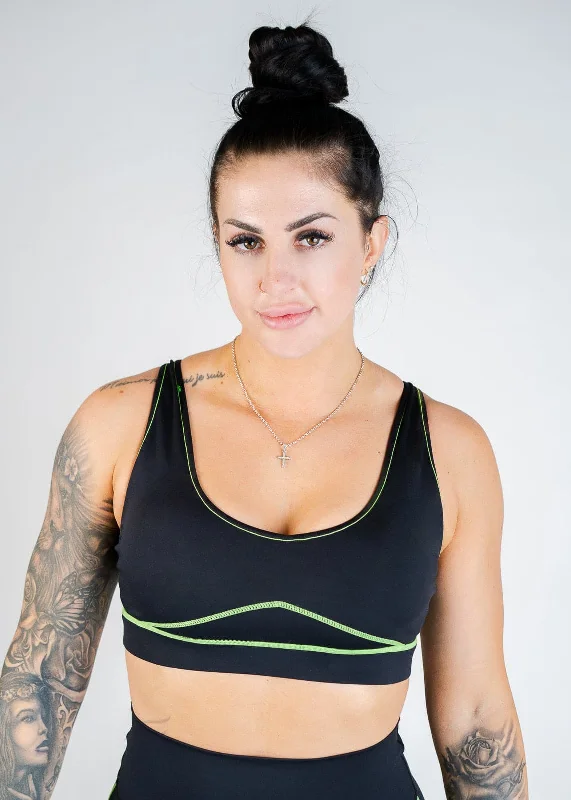 Contour Bra - Neon Green Seamless Fit Bra