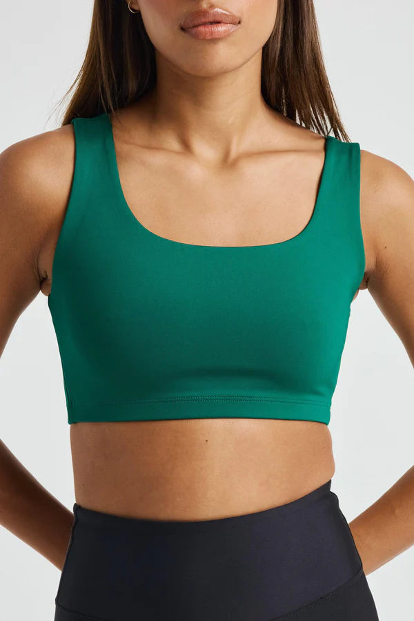 The Recycled Go-To Bra in Malachite Simple Wireless Bra